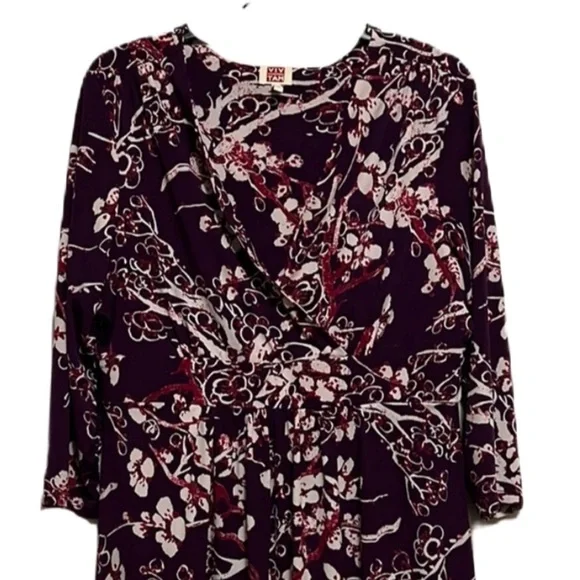 VIVIENNE TAM Dress, Plum Combo Color, Size Large - Picture 2 of 7